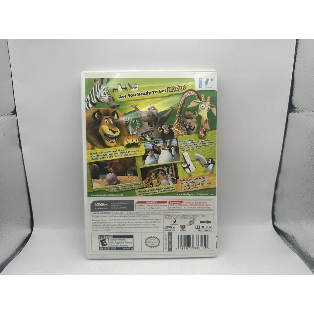 Madagascar Escape 2 Africa Nintendo Wii 2008 CIB Complete Manual EXCELLENT